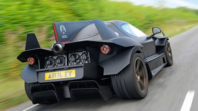 Ariel Hyper-car with hyped up power-train