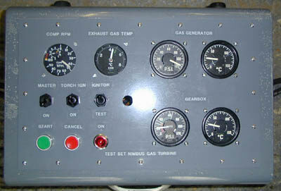 jet engine control panel