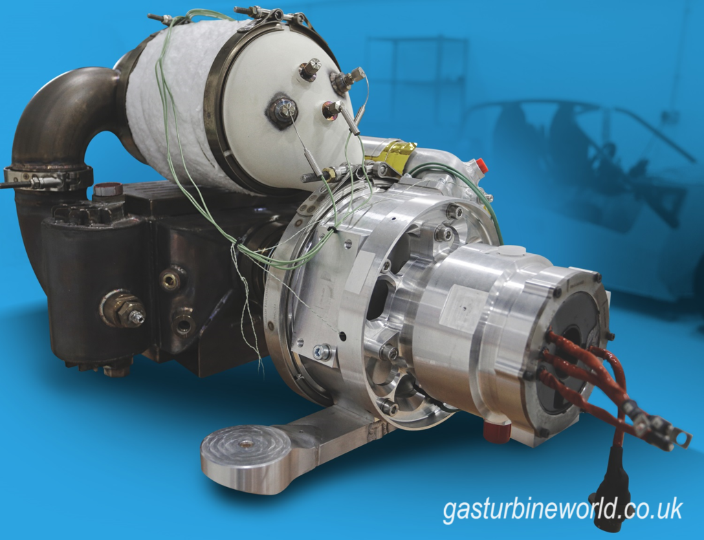 automotive gas turbine generator range extender