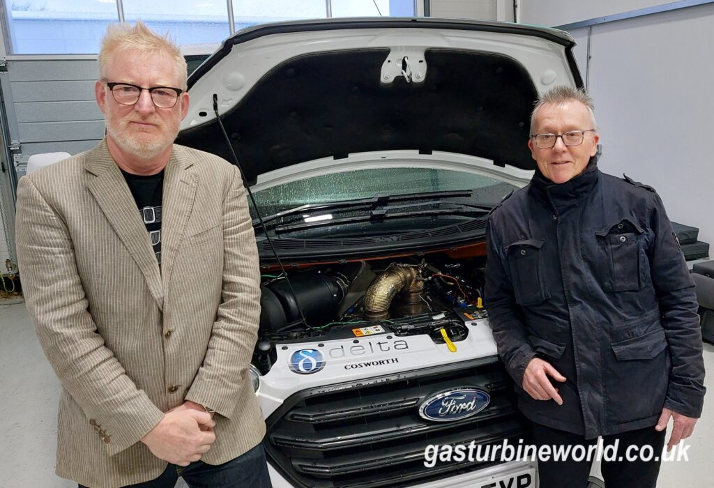 Delta-Cosworth turbine range extender van EV